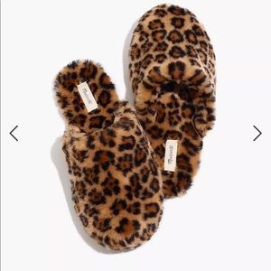 Madewell leopard slippers. Never been worn.